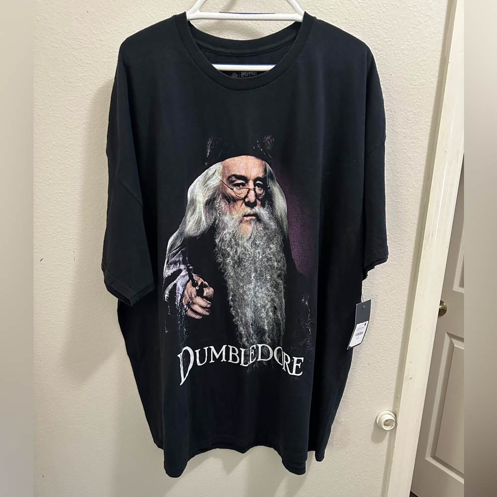 Brand new men’s triple X Dumbledore T-shirt, brand new with tag